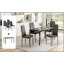 Table de salle à manger pour 4 à 6 personnes, plateau de table rectangulaire en bois de 47 po et structure en métal pour le bureau de salle à manger de cuisine