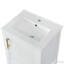 Meuble-lavabo de 20 po avec lavabo, porte à fermeture douce, support de rangement et tablette ouverte-116657548