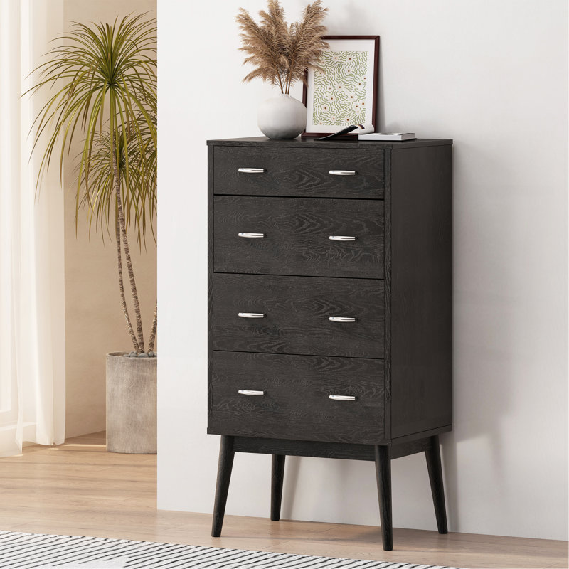 4-Drawer Chest For Bedroom Organization And Decor Enhancement