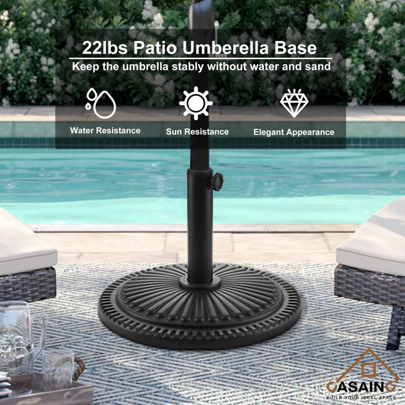 Base de parasol robuste pour l'extérieur