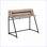 Bureaux pour le bureau personnel, bureau d'ordinateur de 48 po de L avec tablettes de rangement, stratifié brun et amp; Métal noir, contemporain | Taupe foncé | Panneau de particules