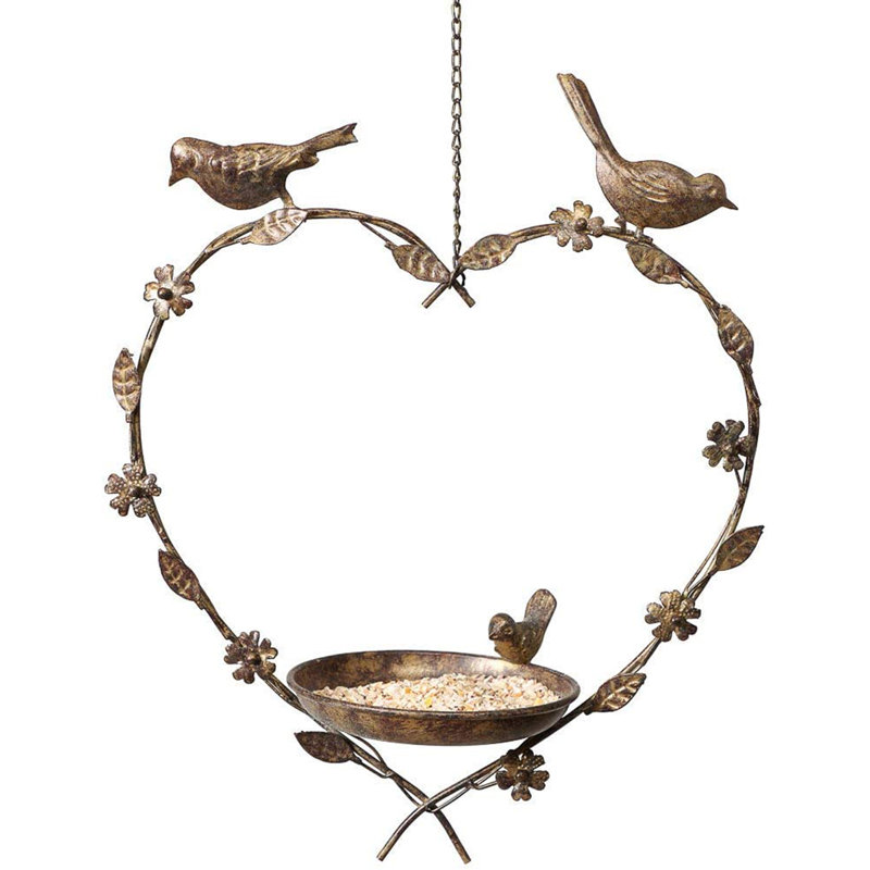 Doorfield Metal Hanging Decorative Bird Feeder