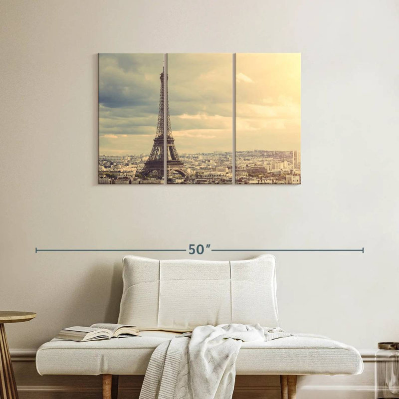 Sebbie Sepia Eiffel Tower Paris, 24" H x 38" W