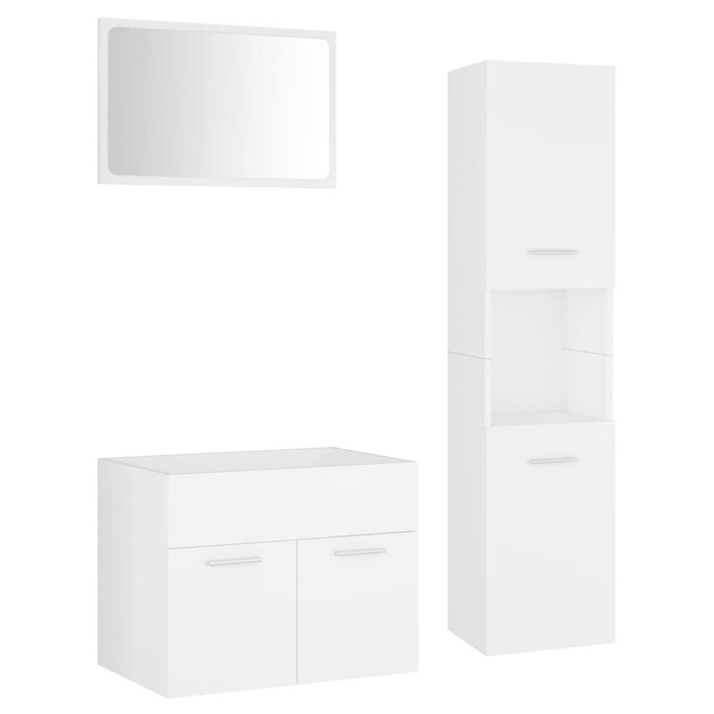 Gema Bathroom Furniture Suite, White