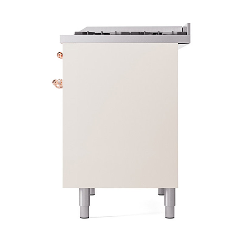 ILVE Nostalgie II Series 40 inch Dual Fuel Range with 6 Sealed Burners, Griddle (Solid Door), Liquid Propane