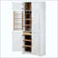 Armoire de cuisine Farmhouse avec 8 portes, armoire de rangement avec 4 tablettes réglables, tiroir caché, support à vin, armoire polyvalente pour la cuisine, la salle à manger et la salle de bain-117856653