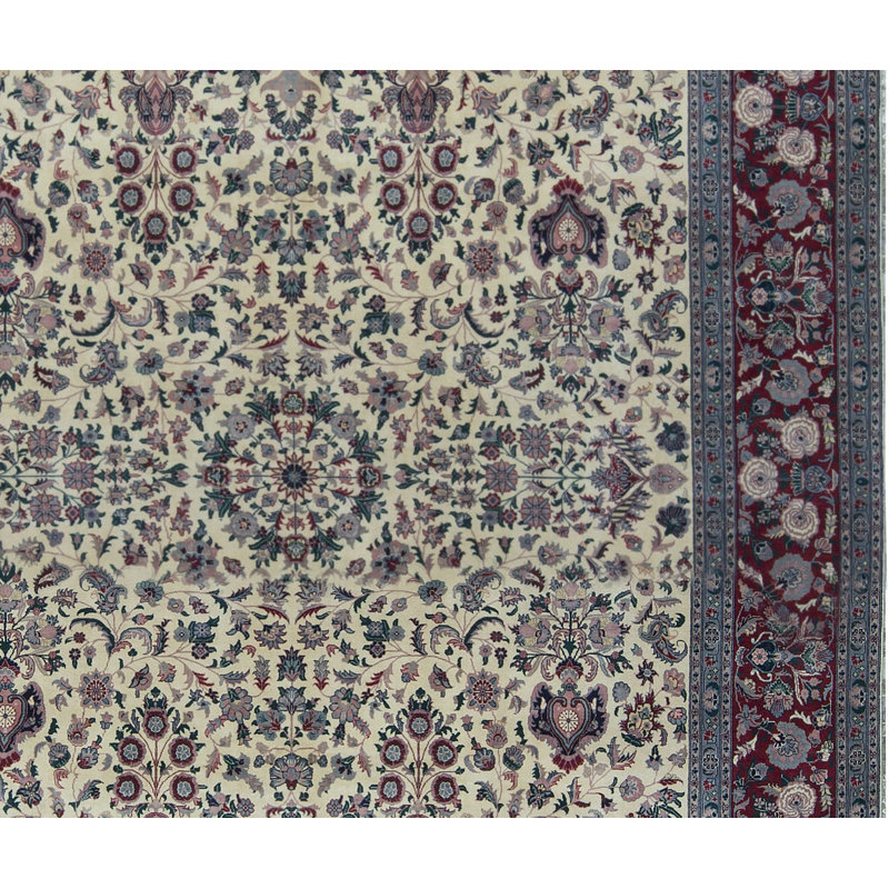 Tapis rouge noué à la main de haute qualité