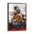 Classic Brown Wood Floater Framed