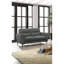 Ensemble de canapé en cuir fleur anthracite gris anthracite 2 pièces Canapé et causeuse-1087887411