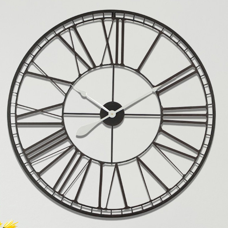 Oversized Izabella 80cm Wall Clock, Single