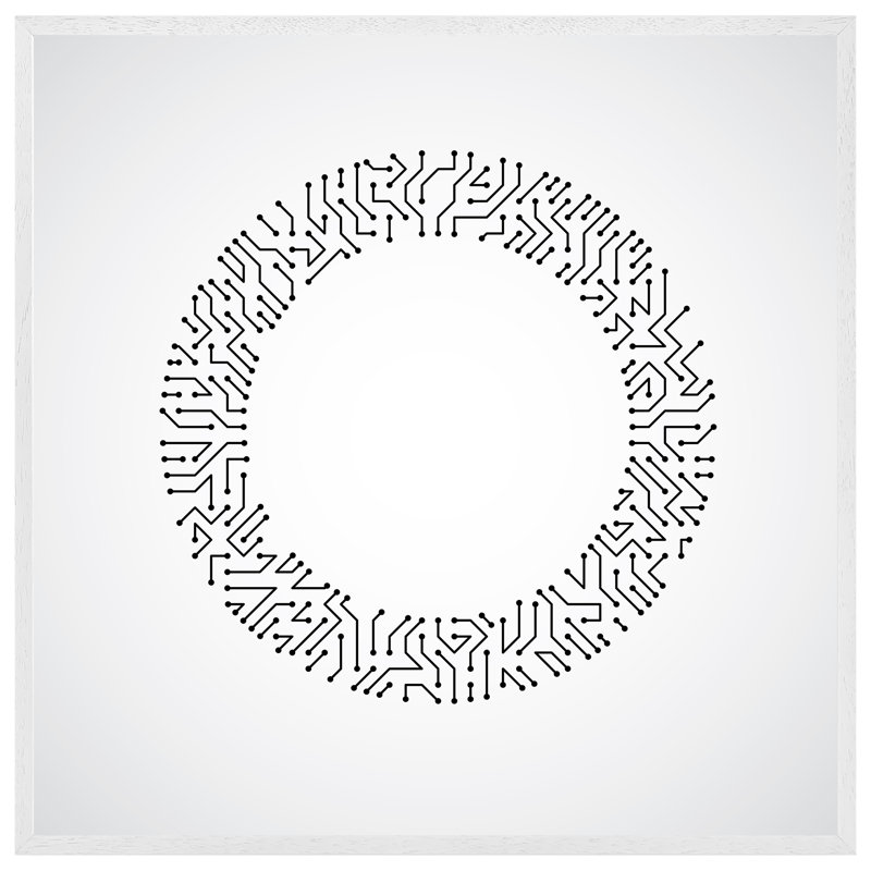 Single Picture Frame Wall Art, 51cm H x 51cm W, White
