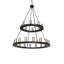 Lustre 54 lumières à deux niveaux 54 po de large Loxley