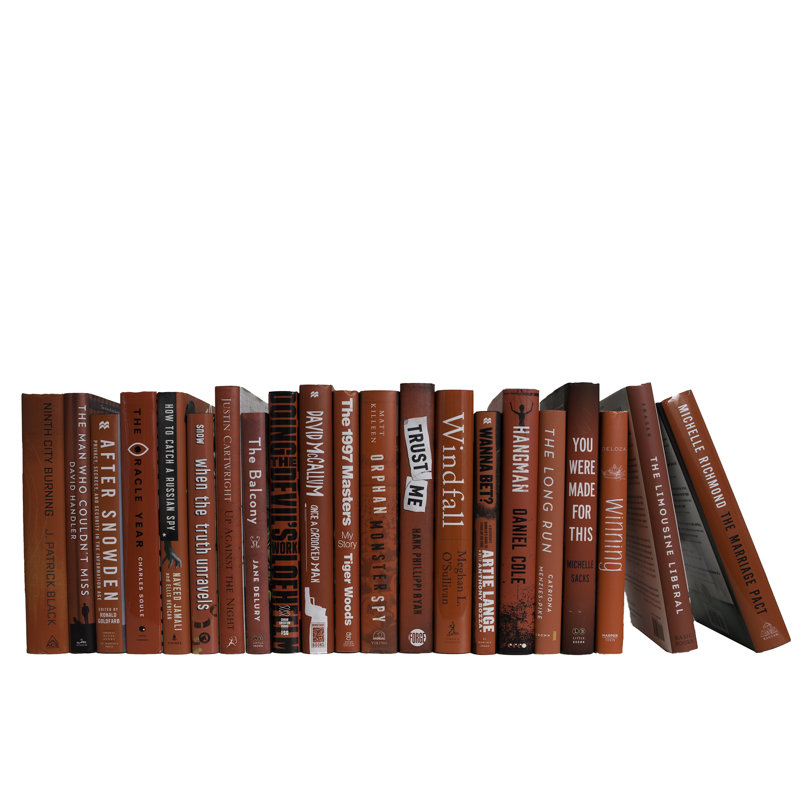 Livres décoratifs - livres de jaquette écarlate - livres rouges au pied