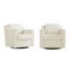 Bronnen Big And Wide Upholstered Cushion Swivel Armchair with Removable Back and Seat Cushion-769047626