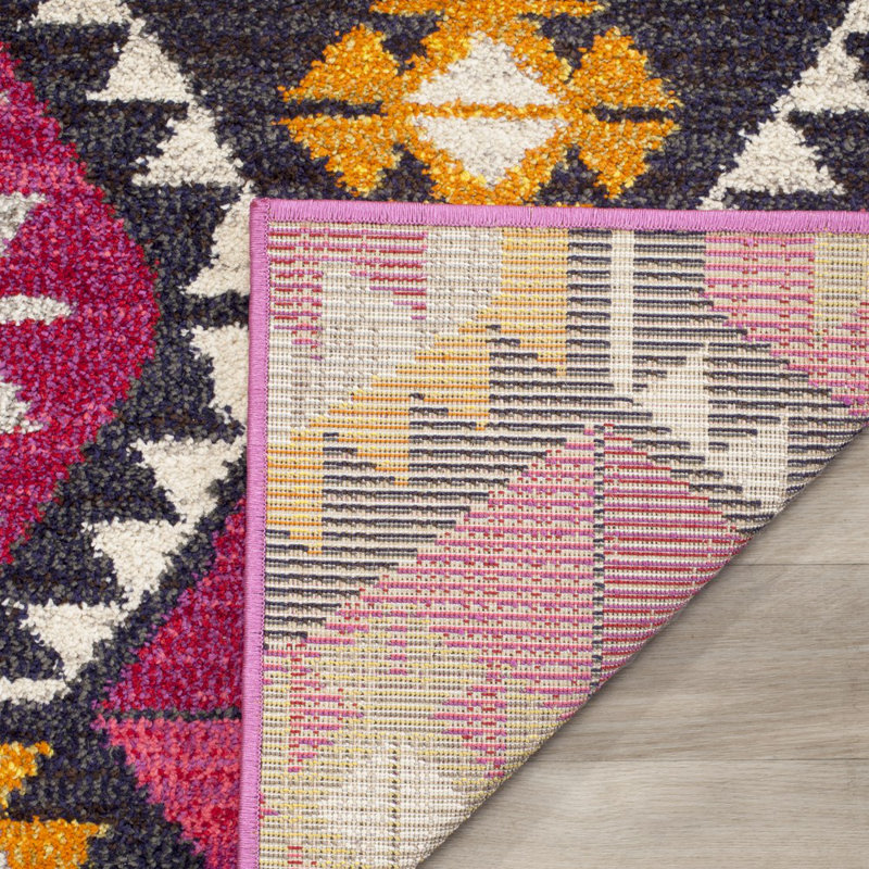 Walbridge Geometric Hand Woven Area Rug, Rectangle 155 x 231 cm