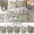 Waffle Weave Duvet Cover Set Cotton and Linen Blend Textured-112602235-110476436