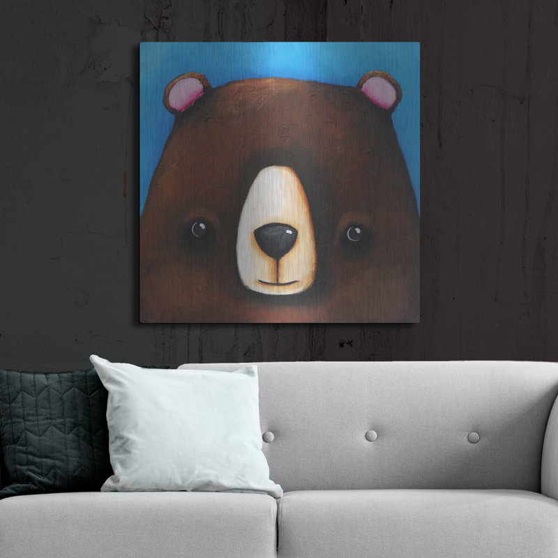 «The Black Bear» par Lucia Stewart, H 36 po x l 36 po