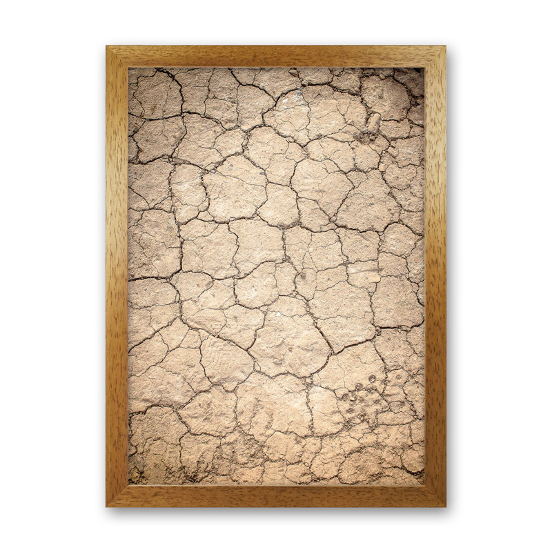 Desert Sand 1 Piece Wall Art, 88cm H x 64cm W x 3cm D, Oak Framed