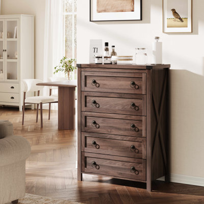Commode 5 tiroirs Gracie Oaks Farmhouse