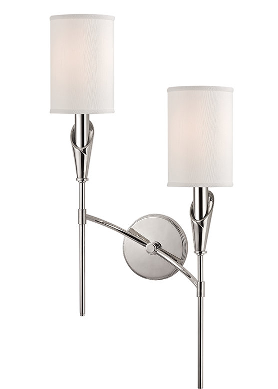 Tate 2 - Light Wallchiere, Polished Nickel
