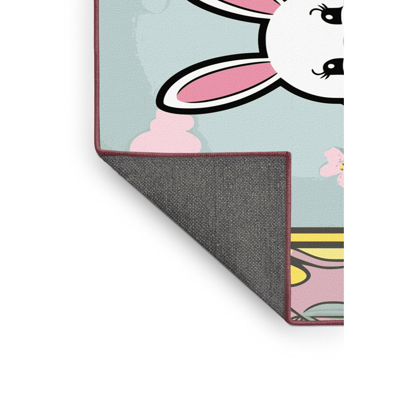 The Holiday Aisle® Easter Spring Holiday Rug, Rectangle 7' x 10'