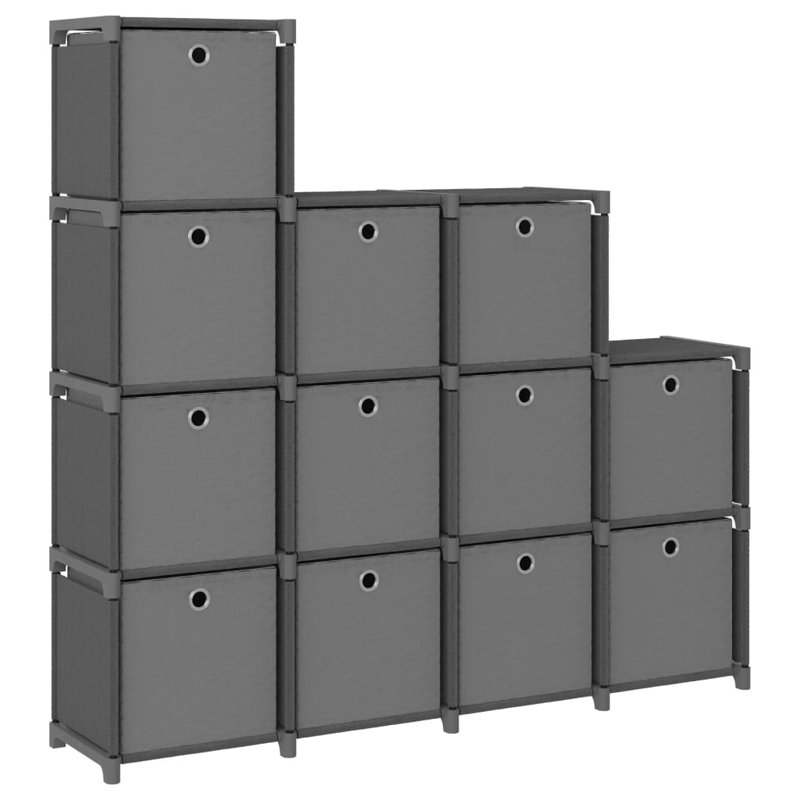 Ibrar 103cm W Metal Shelving Unit, Grey