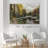 Lake River Landscape " Pine Tree Forest River "-99142316-99142314