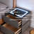 2-drawer Modern Smart Nightstand With Led Lighting And Wireless Charging-1977947792