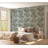 Botanical Wallpaper Wall Mural - Repeating Green Leaf Pattern-1387820582