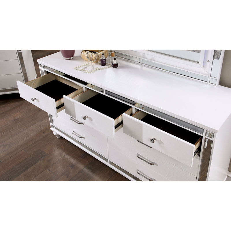 Meghean 62'' W 9 - Drawer Dresser, White