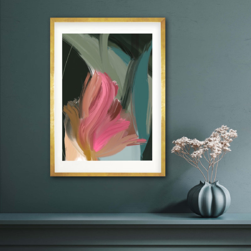 The Glen - Single Picture Frame Art Prints, Antique Gold, 73cm H x 53cm W x 2cm D