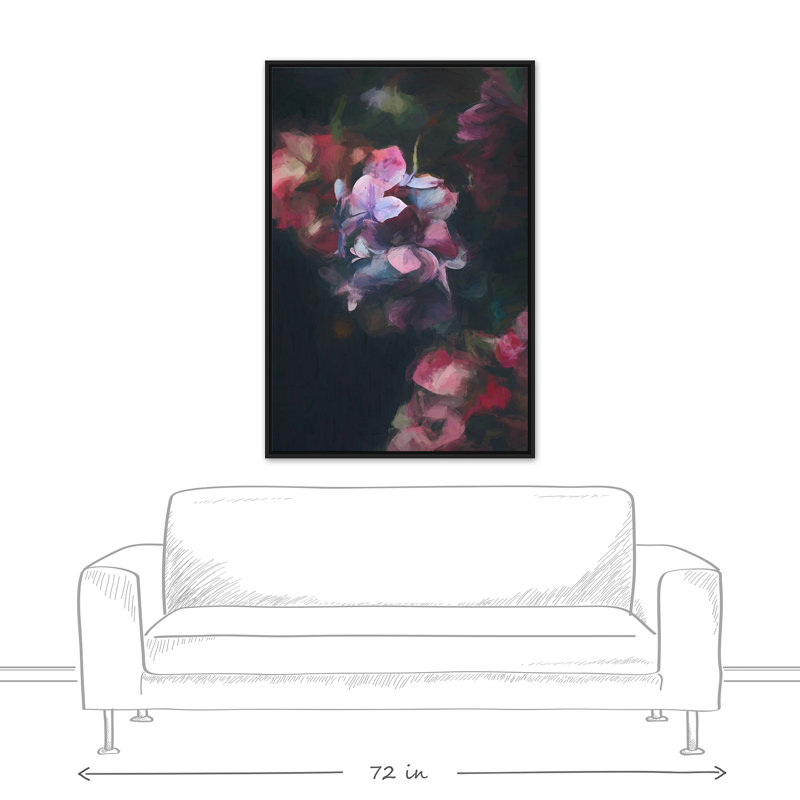 Fleurs foncées-reproduction d’art sur toile