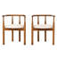 Chaise de salle à manger moderne, chaise de cuisine avec pieds en bois massif, chaises de salle à manger pour bar / restaurant et salle à manger, ensemble de 2
