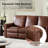 Igon 86.25" Traditional Down-Filled Genuine Leather Power Reclining Sofa-1207651214