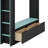 Full Size Wood Loft Bed With Desk,Drawers,Storage Compartments,Hanging Rod And RGB Lights-433192503