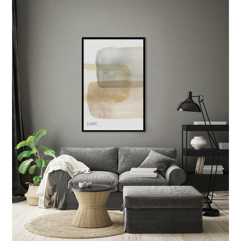 Design Comp Big I by Bruno Vázquez - Single Picture Frame Painting, 60cm H x 40cm W x 3cm D