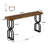 59" Solid Wood Console Table with Metal Base, Industrial  Entryway Table For Entrance & Hallway, Sofa Couch Table For Living Room, Foyer Table