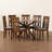 6 - Person Four Leg Dining Set-2106418426