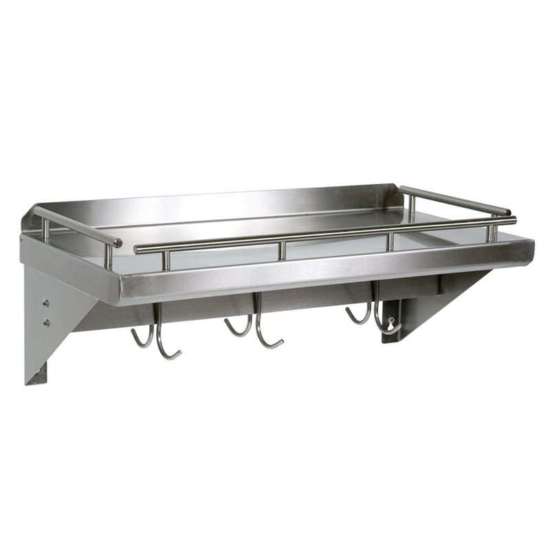 Cucina Wall Mounted Pot Rack, 8" H x 24" W x 12" D