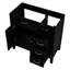 Base de meuble-lavabo 36 po. Style noir élégant avec tiroirs. Fabrication en bois massif. Arrosage et taches. Assemblage requis sans évier. Armoire fabriquée à partir de. Rangement. Requis-150414104