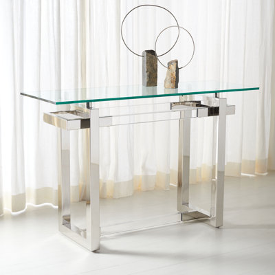 Montrelle Acrylic Console Table by Orren Ellis