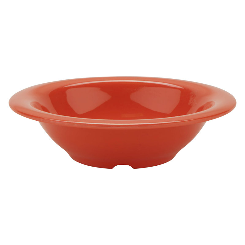 Bol à fruits en mélamine à rebord étroit, 12 onces (ensemble de 12), Orange