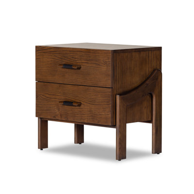 Halston 2 - Drawer Solid Wood Nightstand