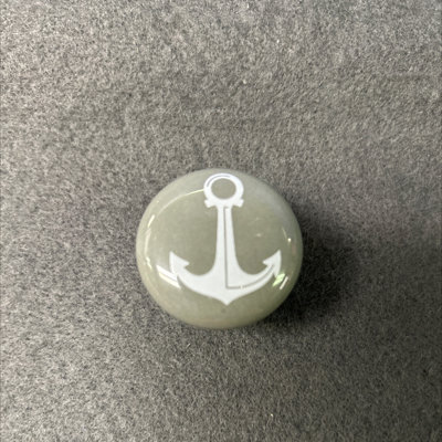 (Paquet de 5) 1-11 / 32 pouces gris avec bouton d'ancrage blanc