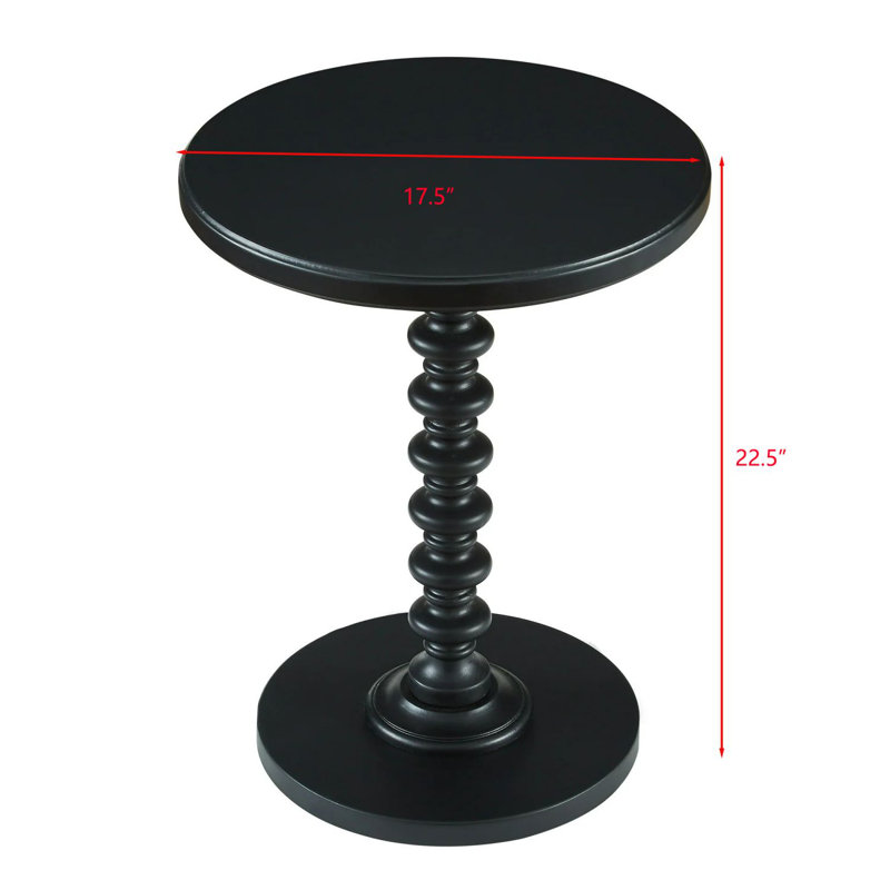 Color End Table, Black