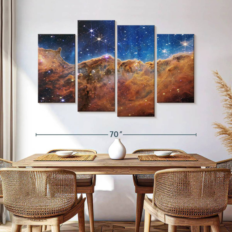 Oberle James Webb's Carina Nebula, 42" H x 68" W