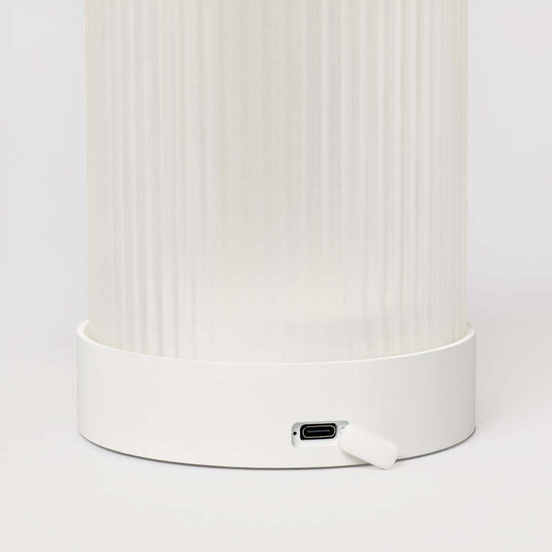 Lampe de table rechargeable Tawa, White