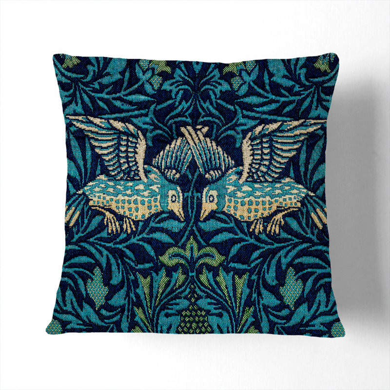 Floral Square Cushion, 40 x 40 cm