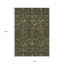 Tapis extérieur lavable floral brun et rouge 10 'x 14' Emerald