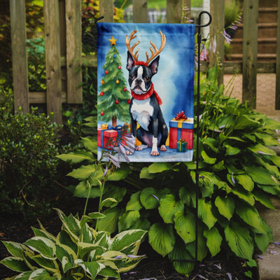 Drapeau de Noël renne de jardin